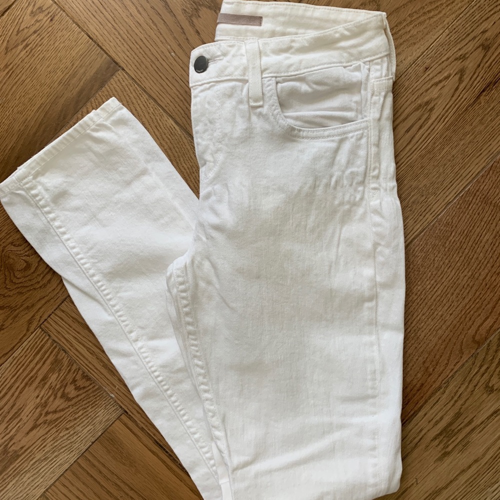 Vince Skinny Jeans Straight Leg White 27